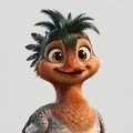 Cartoon merganser, one of the Okanagan Landing crew