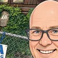 Cartoon of Sean Phillips at Okanagan Landing